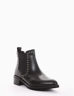 stivaletto tacco 3 cm nero