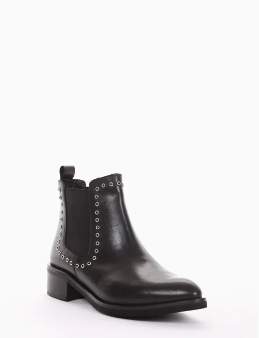 stivaletto tacco 3 cm nero