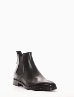 stivaletto tacco 2 cm nero