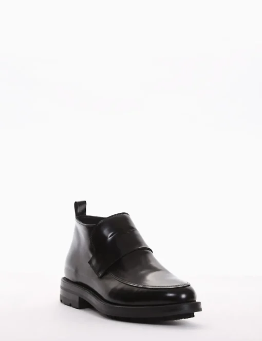 stivaletto tacco 2 cm nero