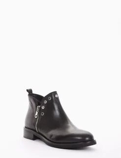 stivaletto tacco 2 cm nero