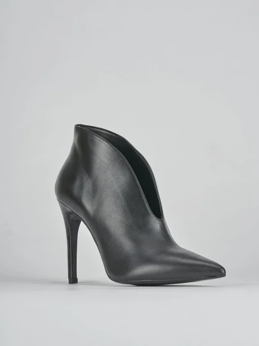 Stivaletto tacco 10 cm nero pelle