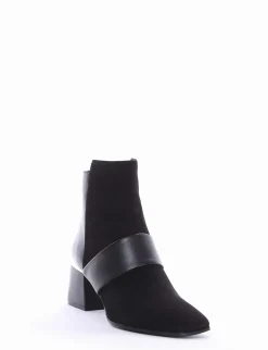stivaletto tacco 5 cm nero