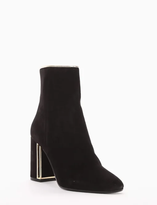 stivaletto tacco 5 cm nero