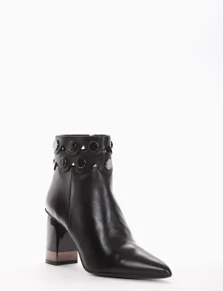 stivaletto tacco 7 cm nero