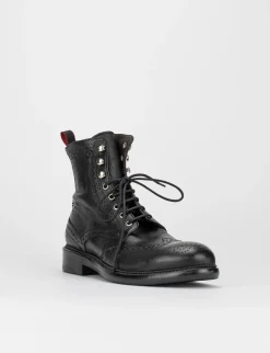 stivaletto tacco 2 cm nero