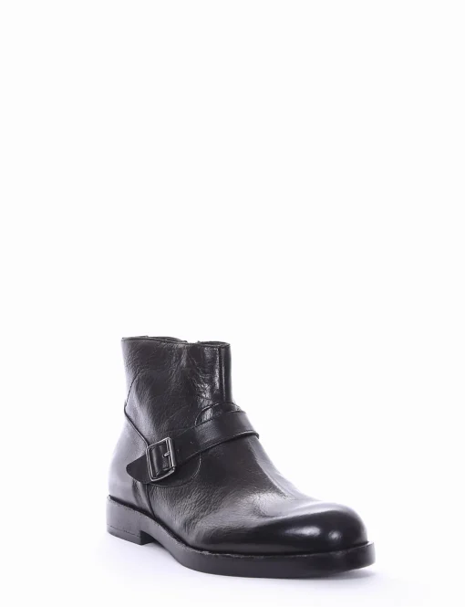 stivaletto tacco 2 cm nero