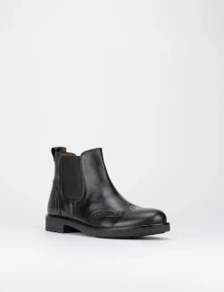 stivaletto tacco 2 cm nero