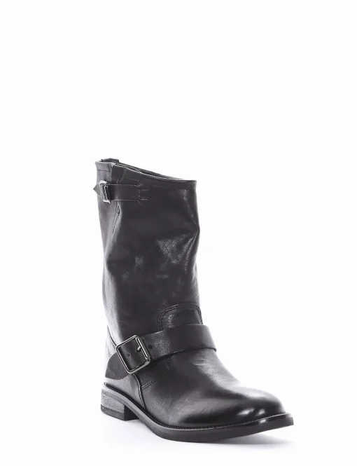 stivaletto tacco 2 cm nero