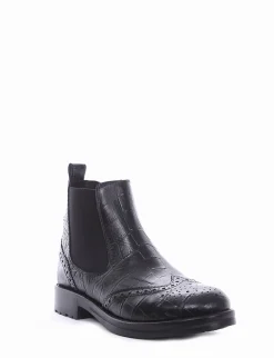 stivaletto tacco 2 cm nero