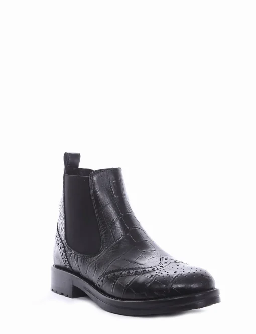 stivaletto tacco 2 cm nero