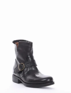 stivaletto tacco 2 cm nero