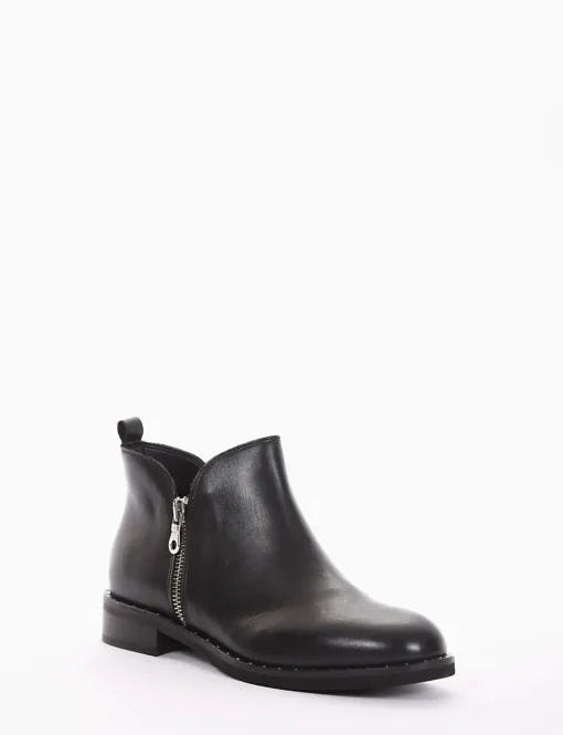 stivaletto tacco 2 cm nero