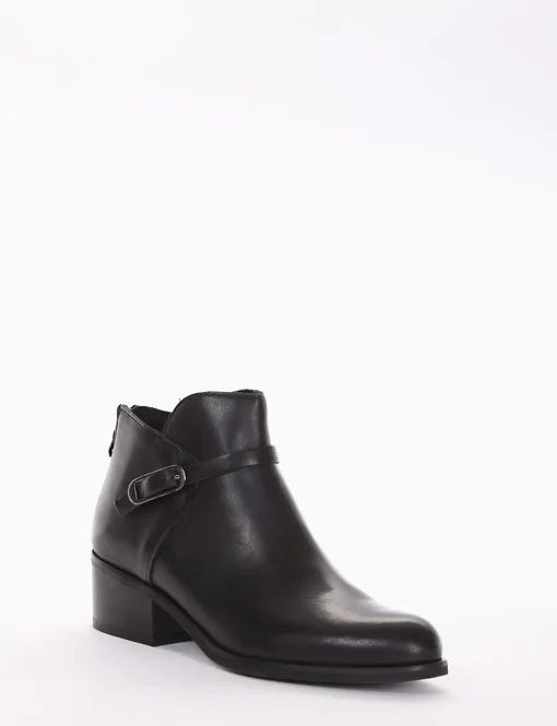 stivaletto tacco 2 cm nero
