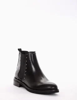 stivaletto tacco 2 cm nero
