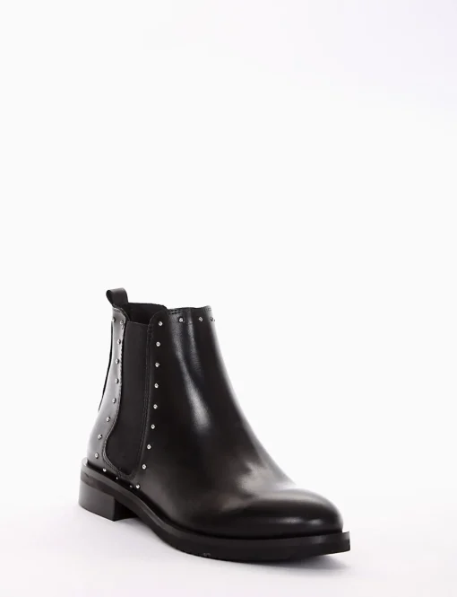 stivaletto tacco 2 cm nero