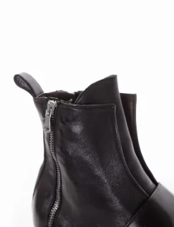 stivaletto tacco 2 cm nero
