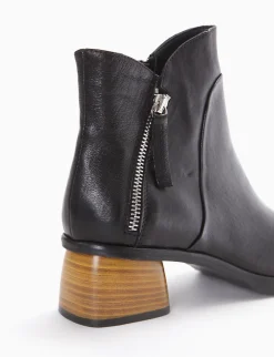 stivaletto tacco 4 cm nero