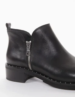stivaletto tacco 3 cm nero