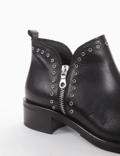 stivaletto tacco 3 cm nero