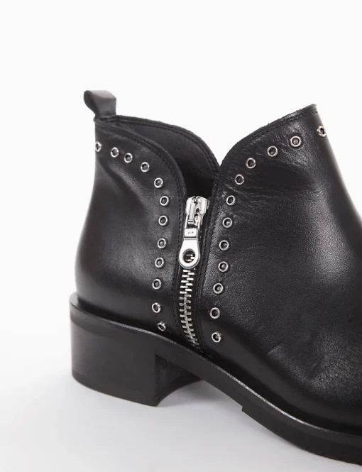 stivaletto tacco 3 cm nero