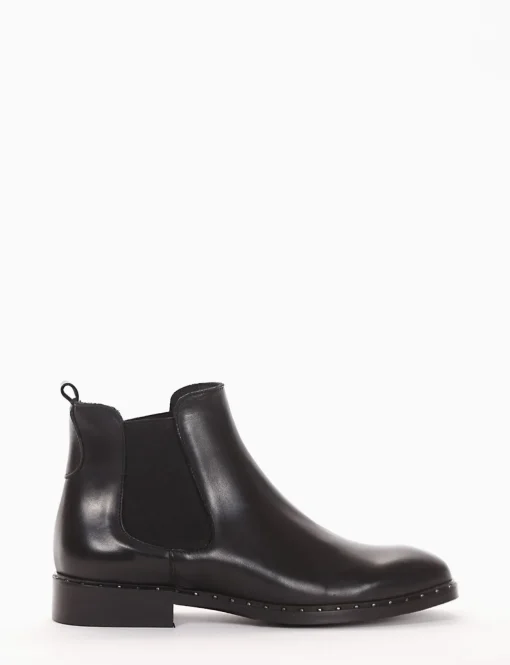 stivaletto tacco 2 cm nero