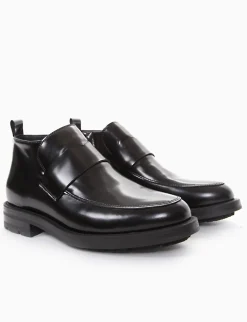 stivaletto tacco 2 cm nero