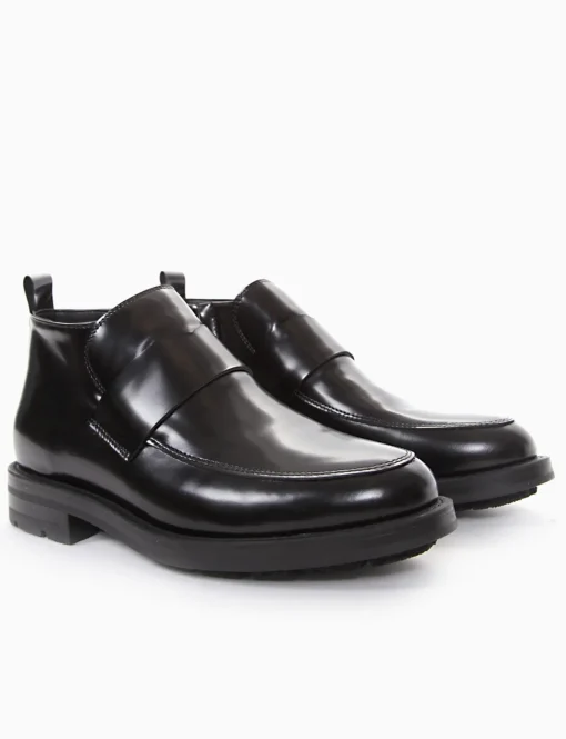stivaletto tacco 2 cm nero