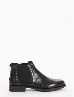 stivaletto tacco 2 cm nero