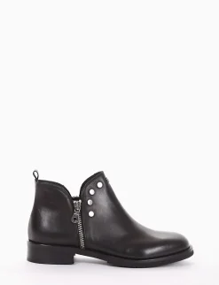 stivaletto tacco 2 cm nero