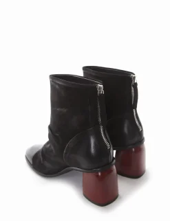 stivaletto tacco 5 cm nero