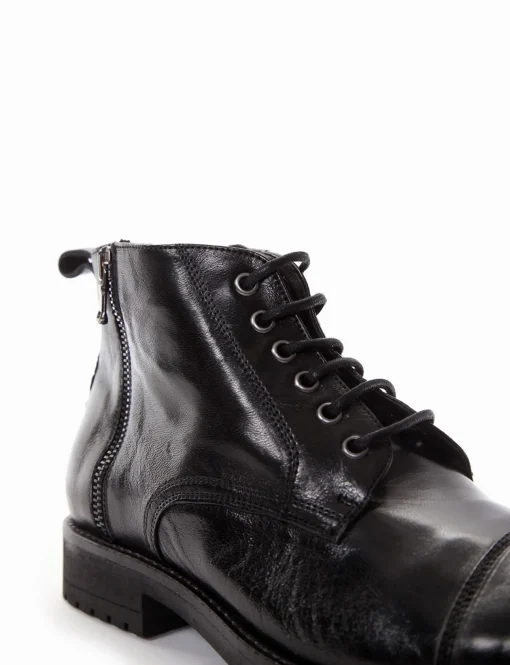 stivaletto tacco 2 cm nero