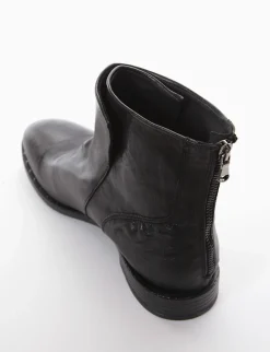 stivaletto tacco 2 cm nero