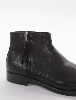 stivaletto tacco 2 cm nero