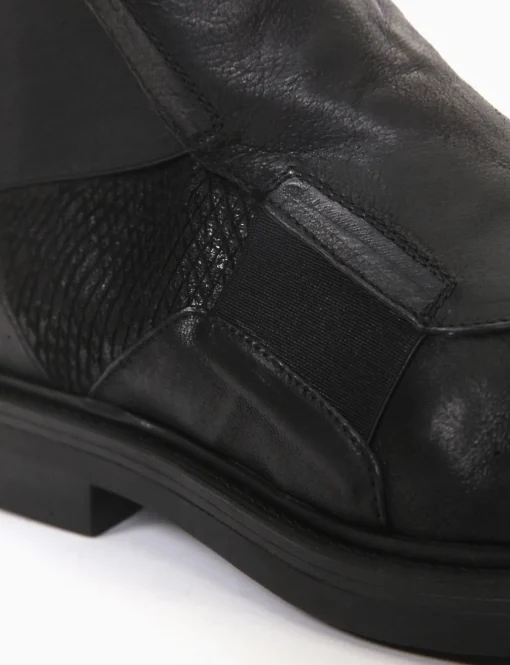 stivaletto tacco 2 cm nero