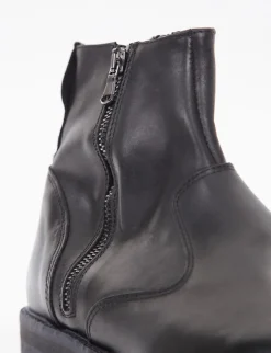 stivaletto tacco 2 cm nero