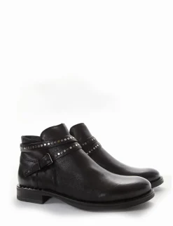 stivaletto tacco 2 cm nero