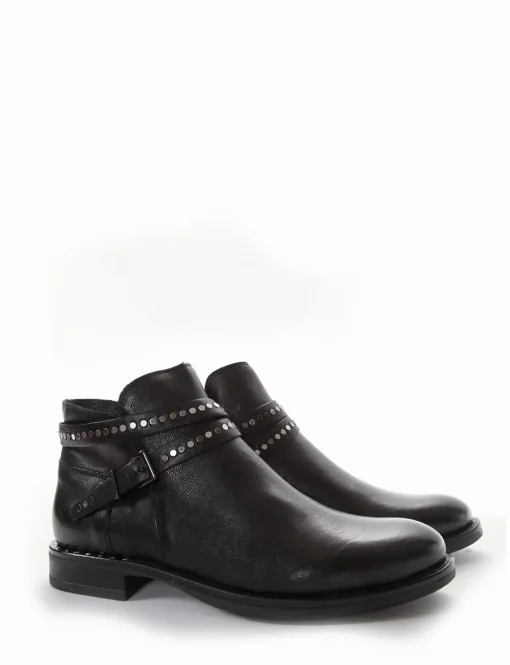 stivaletto tacco 2 cm nero