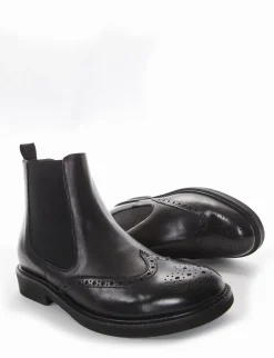 stivaletto tacco 2 cm nero