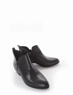 stivaletto tacco 3 cm nero