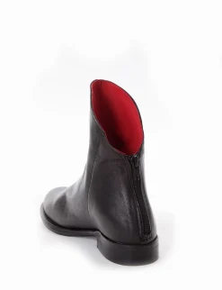 stivaletto tacco 2 cm nero