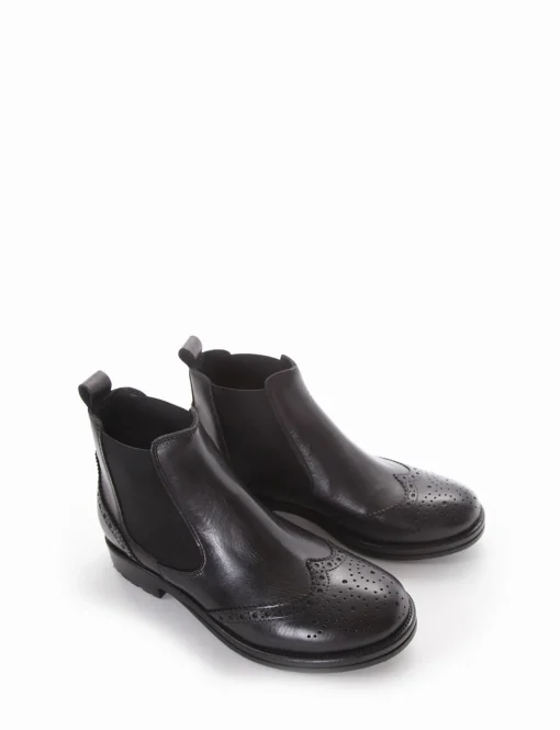 stivaletto tacco 2 cm nero