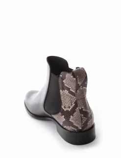 stivaletto tacco 2 cm nero