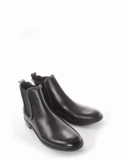 stivaletto tacco 2 cm nero