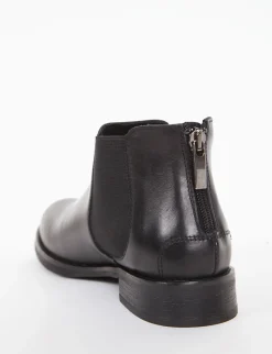 stivaletto tacco 2 cm nero