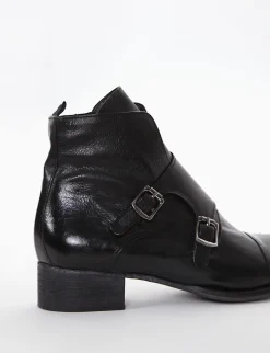 stivaletto tacco 3 cm nero
