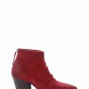 stivaletto tacco 7 cm rosso