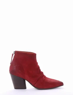 stivaletto tacco 7 cm rosso