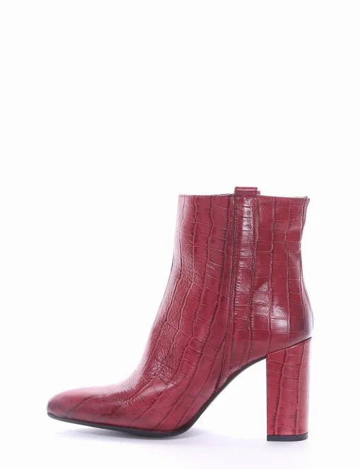 stivaletto tacco 8 cm rosso