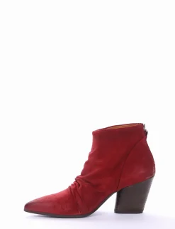 stivaletto tacco 7 cm rosso